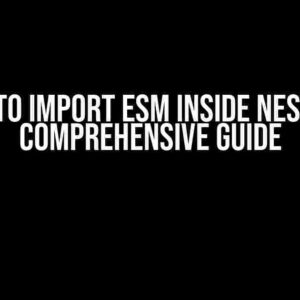 How to Import ESM Inside NestJS: A Comprehensive Guide