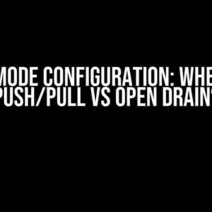 Output Mode Configuration: When to Use Push/Pull vs Open Drain?